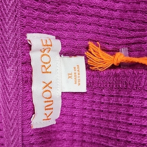 Women's Long Sleeve Notch Neck Thermal Top | Knox Rose | X Large - Picture 6 of 12